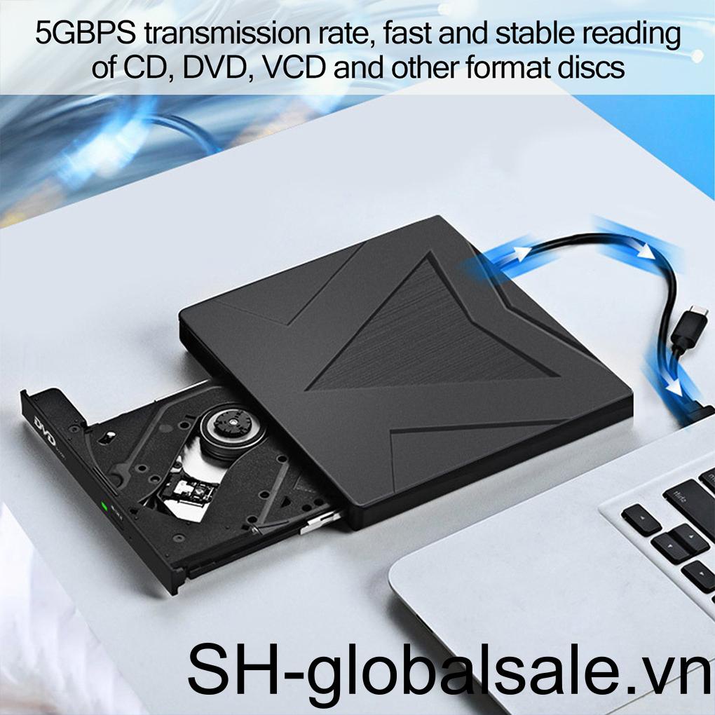 Đầu Đọc Đĩa DVD-RW Cổng Kép Cổng Usb Loại C Dành Cho Máy Tính