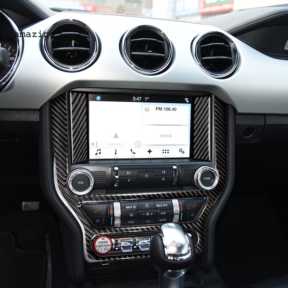 Miếng Dán Trang Trí Bảng Điều Khiển Trung Tâm Cho Ford Mustang 2015-2019