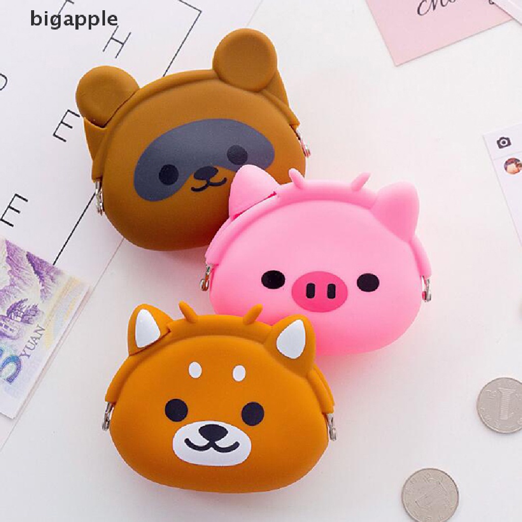 Ví Silicon Mềm Mini Hình Động Vật Hoạt Hình Dễ Thương Dành Cho Bé Gái