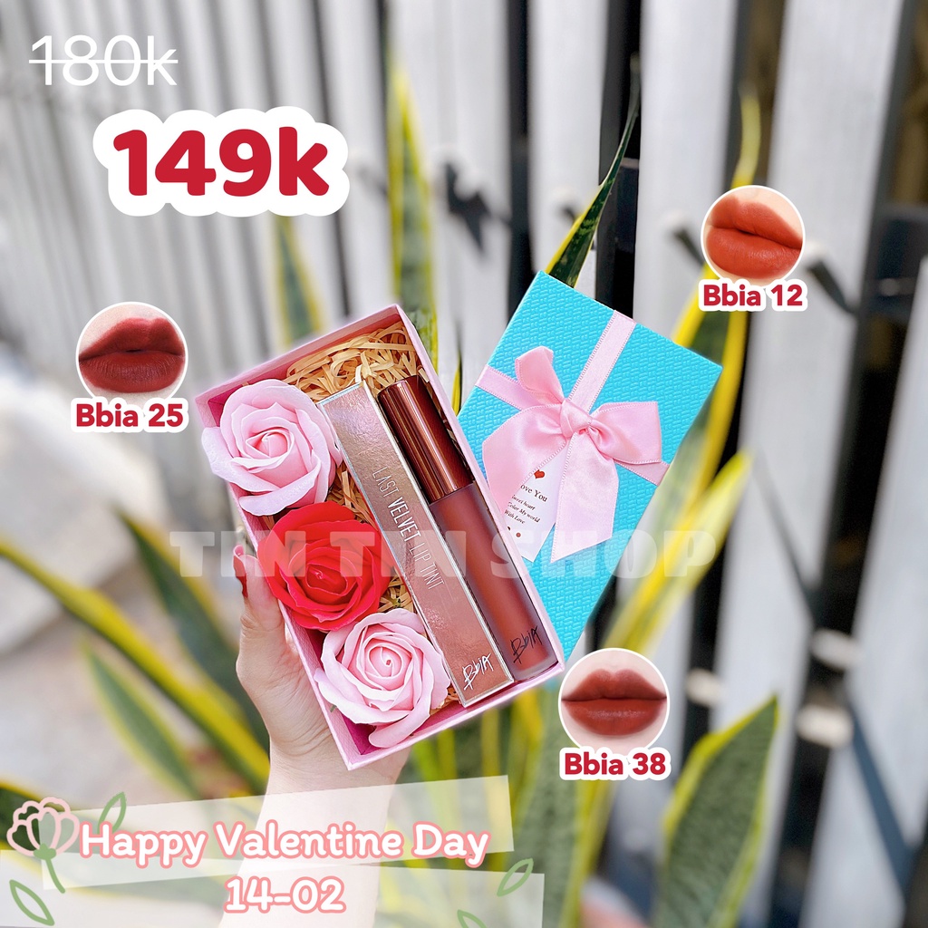 HỘP QUÀ TẶNG VALENTINE, TẶNG 8/3, TẶNG SINH NHẬT KÈM SON CHÍNH HÃNG