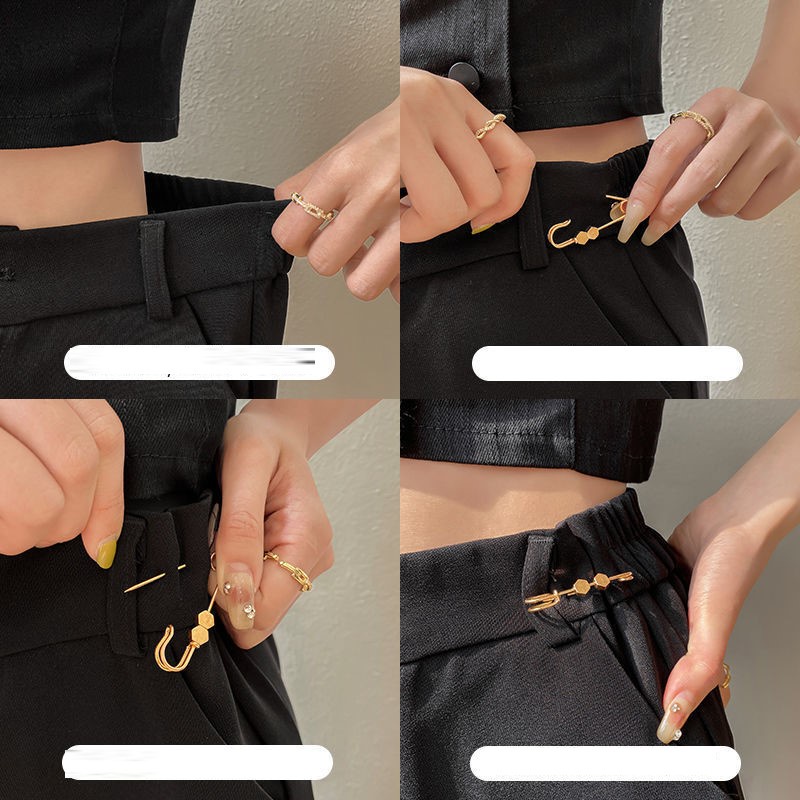 Ghim băng vàng cài áo/váy, đai quần thu nhỏ eo điều chỉnh thắt lưng/trang trí Tatitava