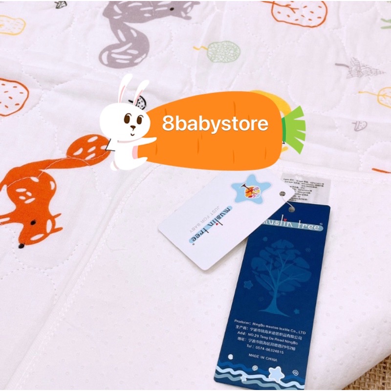 Lót Chống Thấm Sợi Tre Cho Bé Muslin Tree 50* 70cm