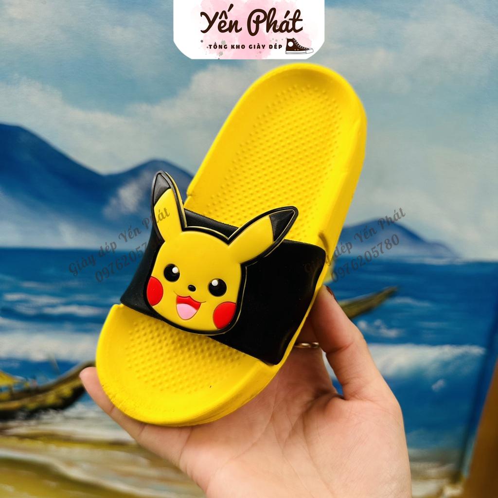 Dép Lê Bé Trai Và Bé Gái Hình Pikachu Từ 2-7 Tuổi Siêu Nhẹ , Dép Quai Ngang Cho bé Chống Nước MS2027