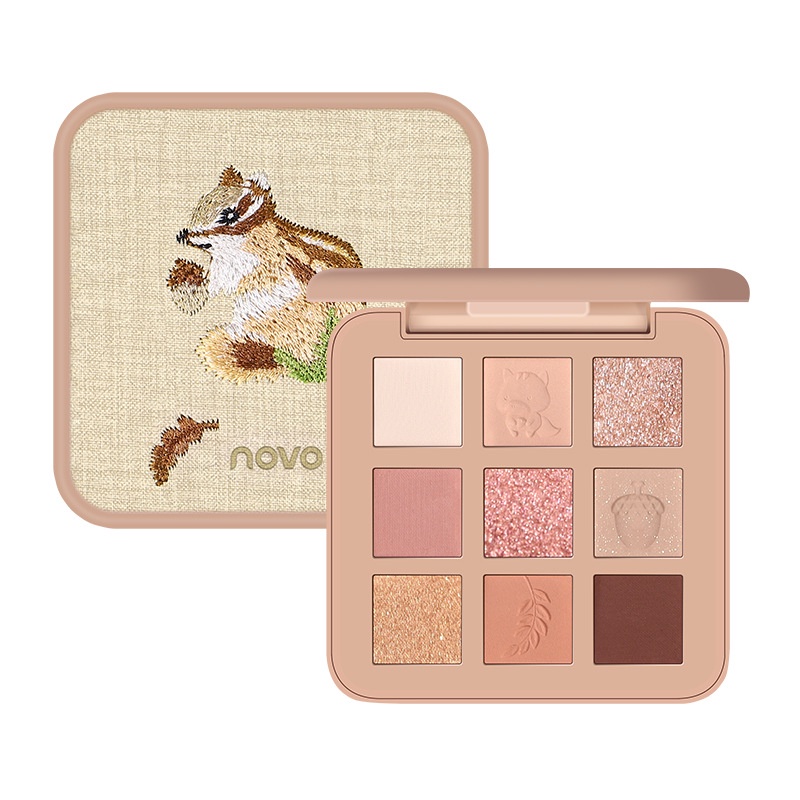 Bảng mắt 9 màu trang trí hình thêu dễ thương NOVO 5419