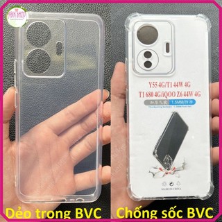 Ốp lưng Vivo Y55 4G 2022 loại chống sốc và loại dẻo trong bảo vệ cam bền đẹp