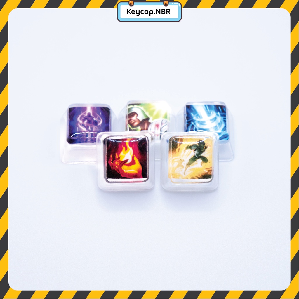 Keycap Thiêu đốt, Tốc biến Liên Minh Huyền Thoại LOL Siêu Bóng đẹp trang trí bàn phím cơ