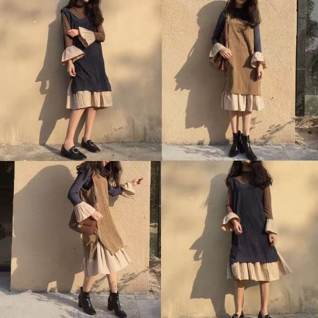 [ORDER] Váy đuôi cá phối màu - order