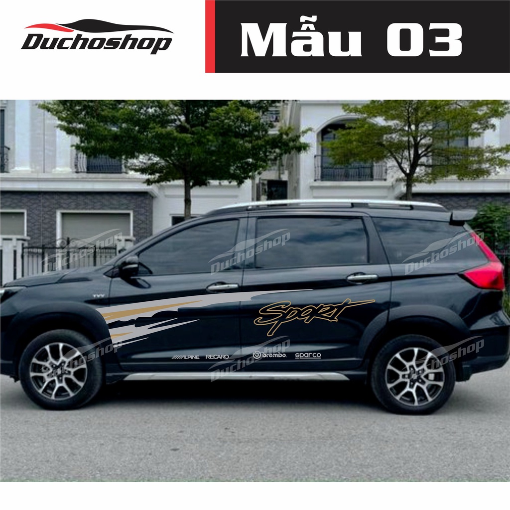 Tem xe Suzuki XL7  Phiên bản xe màu đen ms001