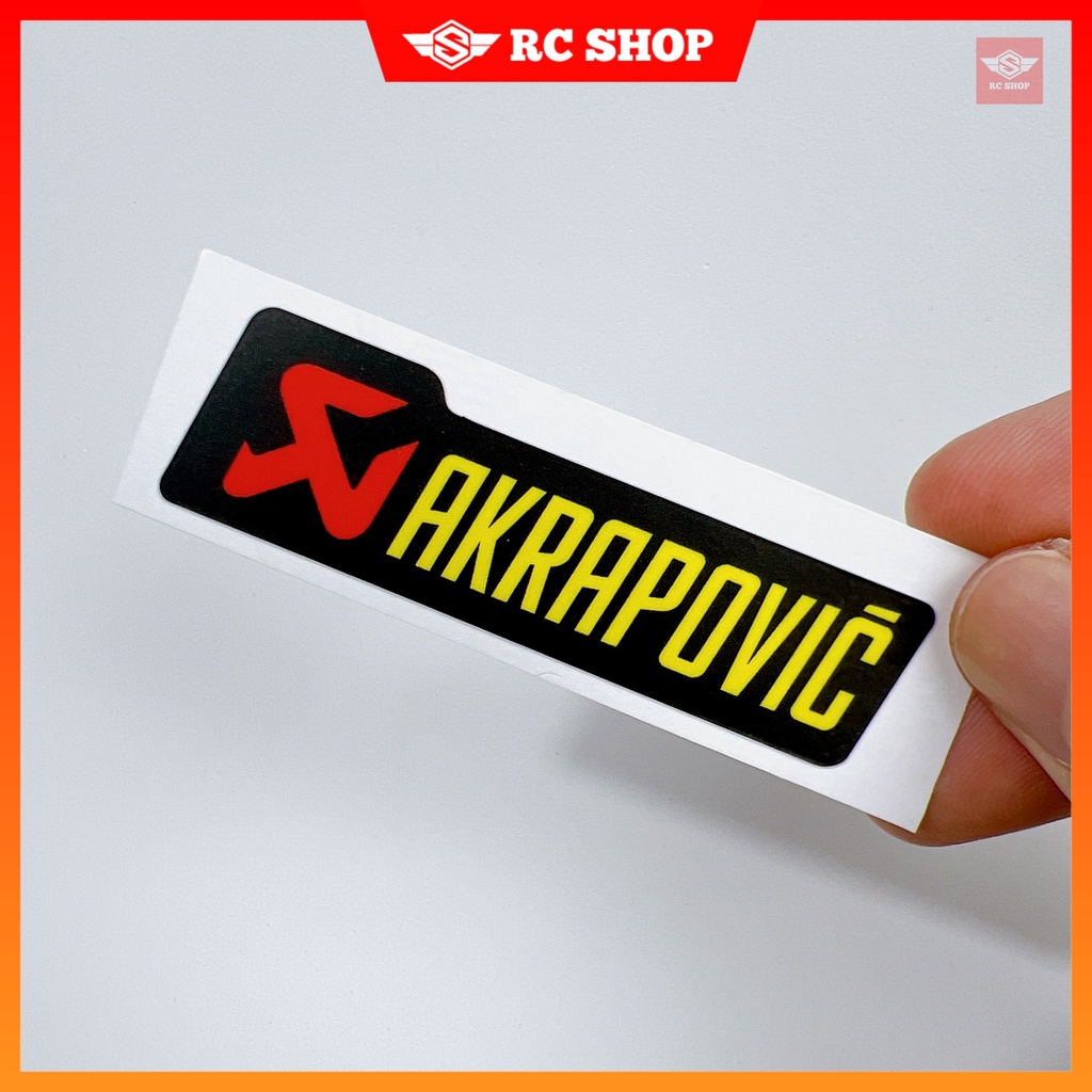 Tem AKARAPOVIC Dán Xe Siêu Ngầu [7cm x 2cm]