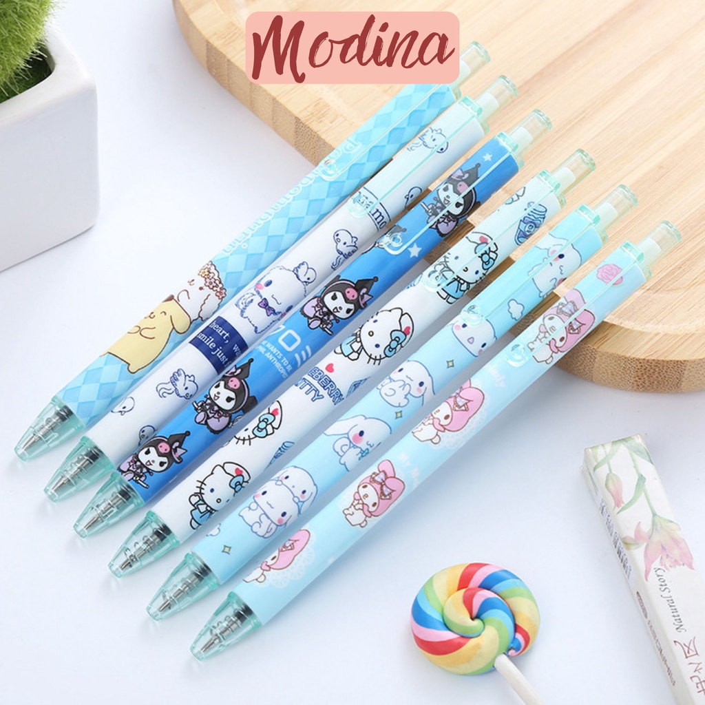 Bút gel đen 0.5mm MODINA hình cún xinh phong cách Hàn Quốc dễ thương