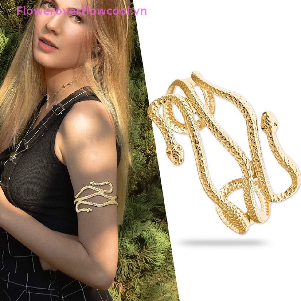 Vòng Đeo Cánh Tay Hình Rắn Mở Điều Chỉnh Được Thời Trang Cho Nữ