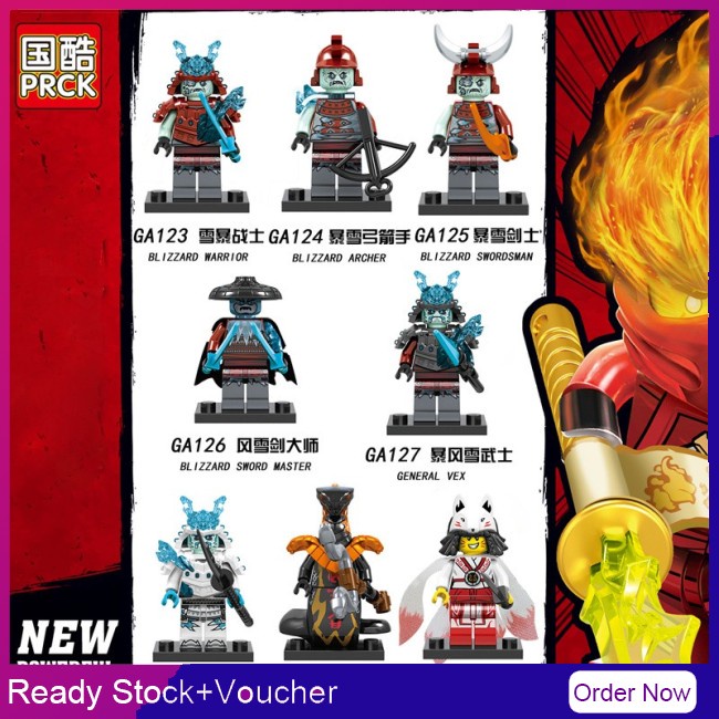 Mô Hình Đồ Chơi Lego Nhân Vật Ninja Go GA123-130