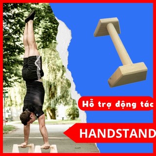 Parallettes gỗ thông, dụng cụ chống đẩy ,hít đất tập cơ ngực,planche,handstand,hướng dẫn tập streeworkout, calisthenics
