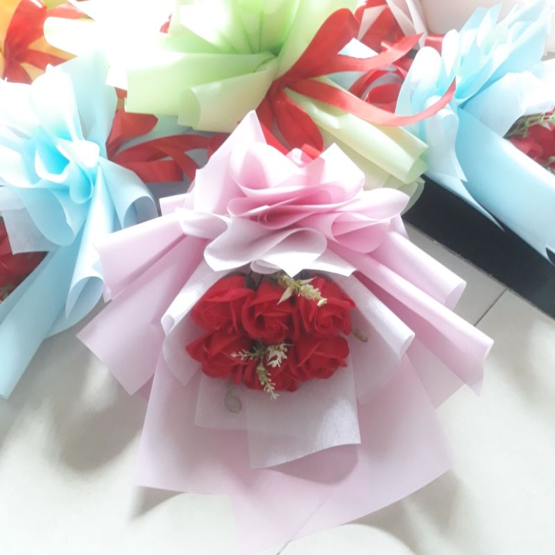 Hoa sáp bó 6 bông