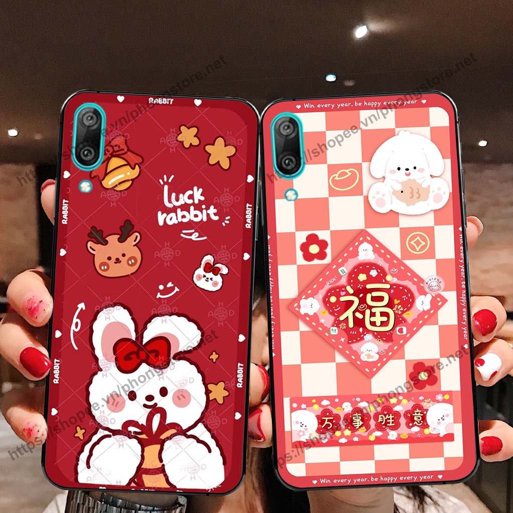 Ốp lưng Huawei Y7 Pro 2019 caro mặt cười cute, giá rẻ cực đẹp nhiều mẫu ốp gấu