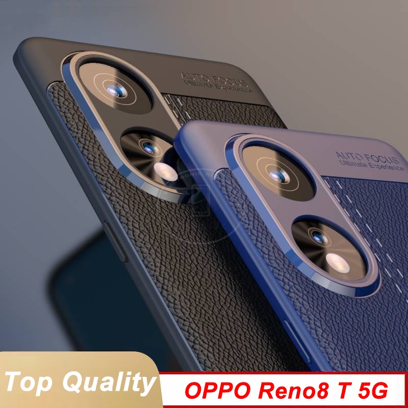 Ốp Điện Thoại TPU Mềm Kết Cấu Litchi Bảo Vệ Cho OPPO Reno Reno8 8T 8 T Reno8T 5G