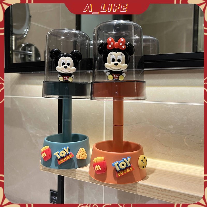 A-LIFE Bộ Cốc Đánh Răng / Cốc Súc Miệng Nhỏ Gọn In Họa Tiết Hoạt Hình Dễ Thương Dành Cho Học Sinh / Cặp Đôi