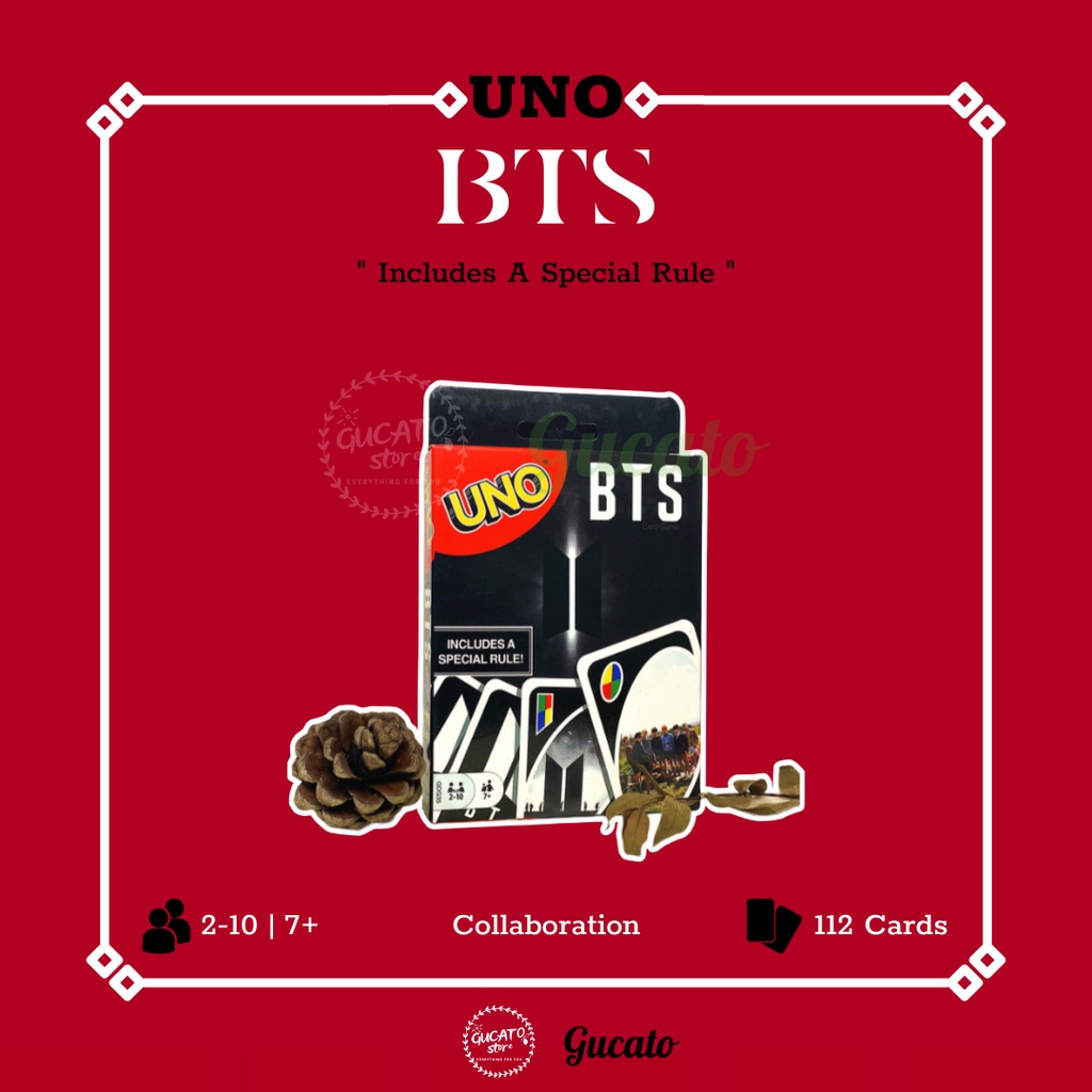 UNO BTS 112 lá - Bộ bài trò chơi vui nhộn dành cho gia đình, bạn bè