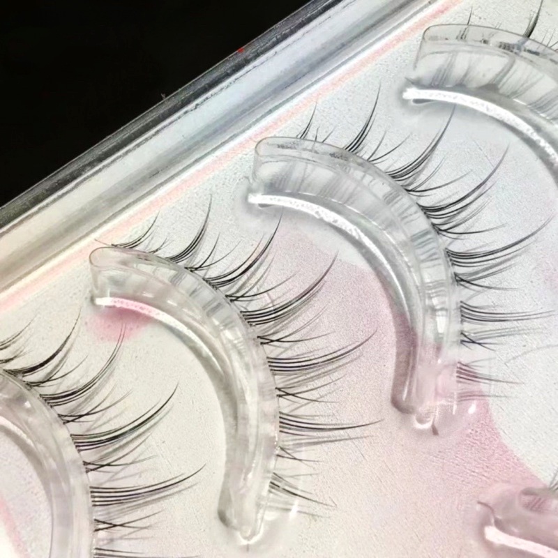 Set 5 Cặp Lông Mi Giả 3D Trong Suốt Phong Cách Hàn Quốc