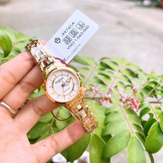 Đồng hồ nữ SUNRISE 9976AA full hộp thẻ chính hãng, kính Sapphire chống xước, chống nước tốt
