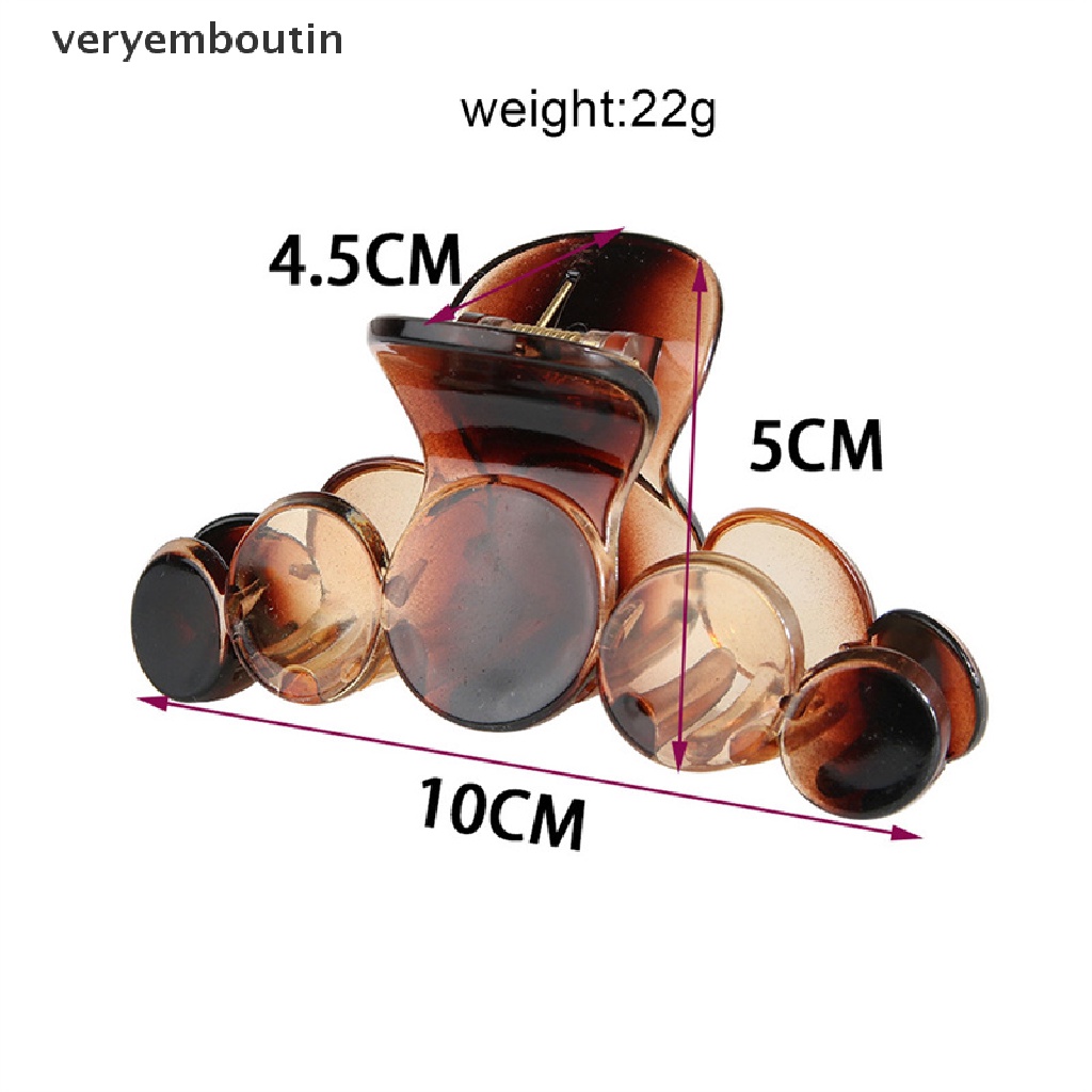 Kẹp Tóc Hình Tròn Trong Suốt Thời Trang Dành Cho Nữ