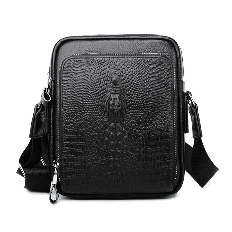 Túi đeo chéo nam chống nước dập vân cá sấu da pu cao cấp