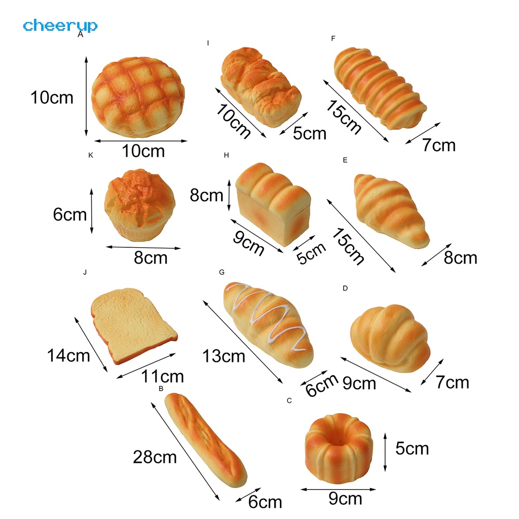 Mô Hình Bánh Mì Đồ Chơi Dùng Làm Đạo Cụ Chụp Ảnh