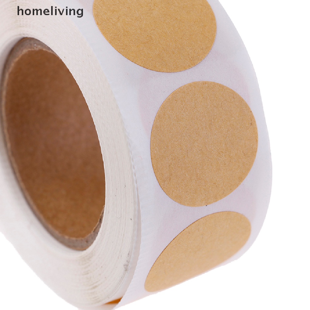 Bộ 500 Nhãn Dán Tròn Rỗng Dùng Trang Trí Đồ Thủ Công DIY