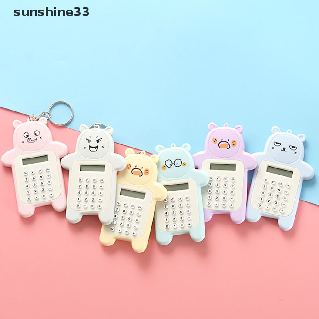 Máy Tính Kỹ Thuật Số mini 8 Họa Tiết Hoạt Hình Sáng Tạo Kích Thước Bỏ Túi Tiện Dụng Cho Học Sinh / Văn Phòng