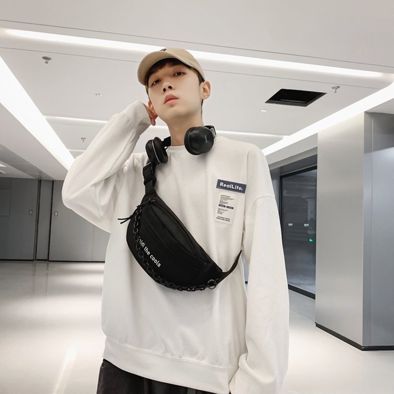 Túi đeo vai IELGY chất vải canvas cao cấp thiết kế đơn giản dễ phối đồ cho nữ