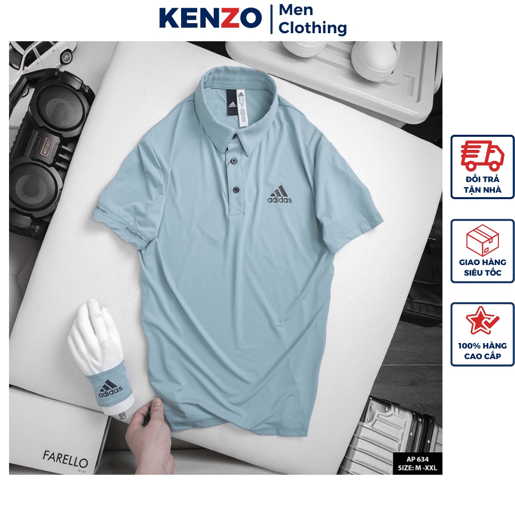 Áo phông nam Adidas nhiều màu cộc tay mặc nhà Hàng Cao Cấp Kenzo KN634 Áo thể thao nam thun lạnh bền đẹp nhiều màu 2023
