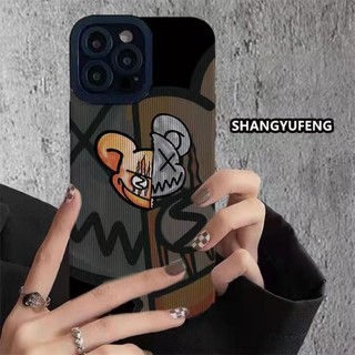 Ốp lưng cho iphone 6 / 7 / 8plus 11PRO MAX 11 12 / 13 / 14 / 15 / 16 / 17Promax X max Ốp điện thoại gấu nhăn nhó cá tính Vỏ mềm chống sốc trọn gói