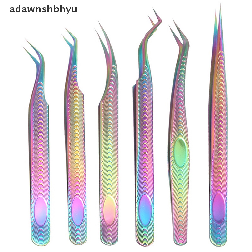 Nhíp Gắp Lông Mi Chuyên Nghiệp Bằng Thép Không Gỉ Nhiều Màu Sắc Adwnshbhyu