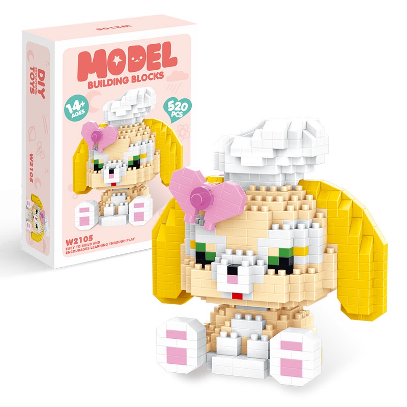 SU Bộ Xếp mô Hình lắp ráp 3D đồ chơi xếp hình cho bé Động Vật Dễ Thương Cho Bé brick hunter