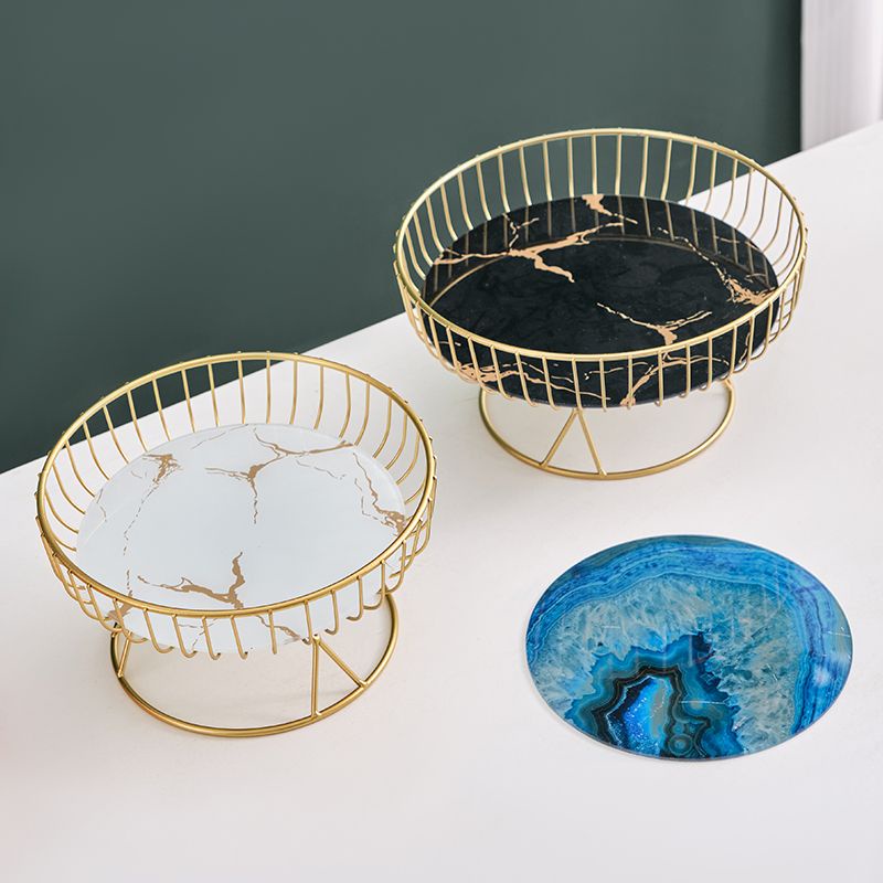 Khay Đựng Trái Cây / Bánh Kẹo / Tráng Miệng Kiểu Châu Âu Sáng Tạo Sang Trọng Cho Phòng Khách