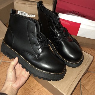 [ORDER] Giày boot da trơn ulzzang