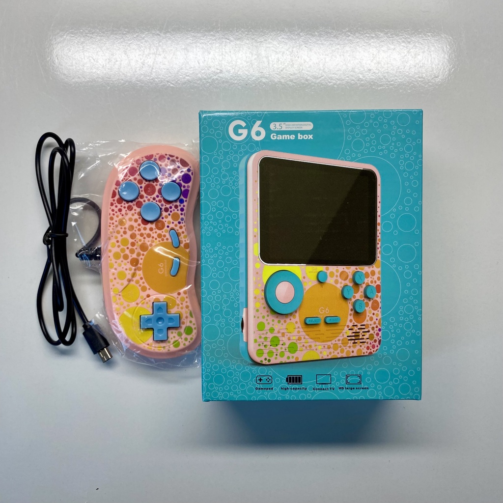 Máy chơi game cầm tay G6 - 666 trò chơi, Có luôn sạc dự phòng dung lượng 6000mAh [SHOPGAMEVIET38]