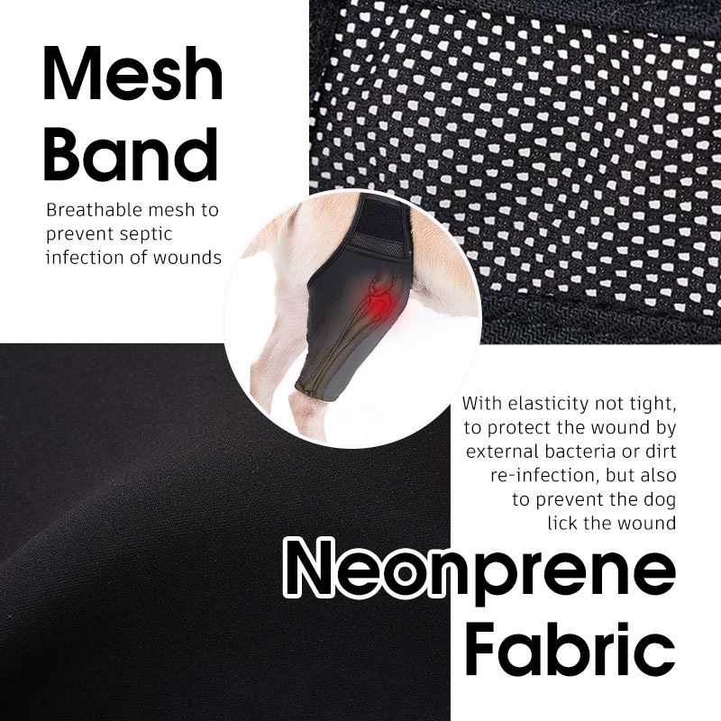 HamshMoc Băng Quấn Mềm Mại Bảo Vệ Khuỷu Tay / Đầu Gối Cho Thú Cưng