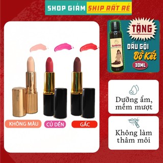 Son dưỡng môi không màu, son dưỡng có màu củ dền, gấc Quê Một Cục căng sáng da môi, mờ thâm hiệu quả handmade 5g