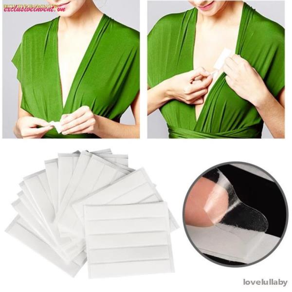 Set 36 Miếng Dán Cố Định Quần Áo 2 Mặt Chống Lộ Thời Trang
