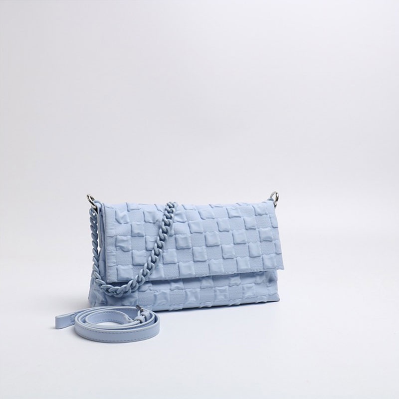 Mischa Túi Xách Đeo Vai Dạng Bì Thư Cầm Tay Màu Trơn Bằng acrylic Dây Xích acrylic Dễ Phối Đồ Hàng Mới