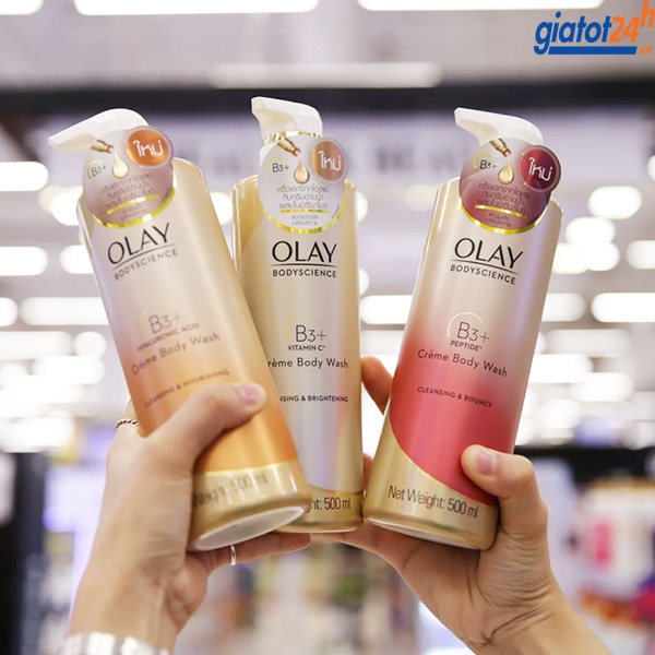 Sữa tắm Olay B3+ siêu dưỡng trắng da, cấp ẩm và đàn hồi cho da  - ĐT87