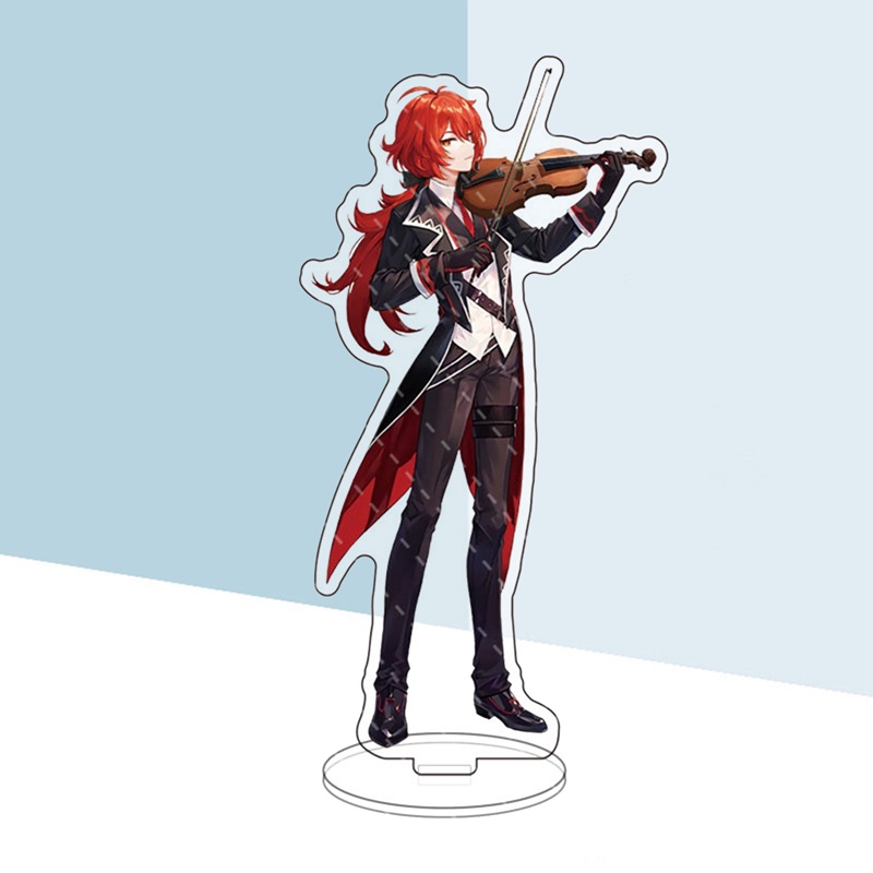 Mô Hình Anime Genshin Va Chạm Raiden Shogun Sangonomiya Kokomi Aloy Bằng Acrylic Mới Để Bàn Trang Trí