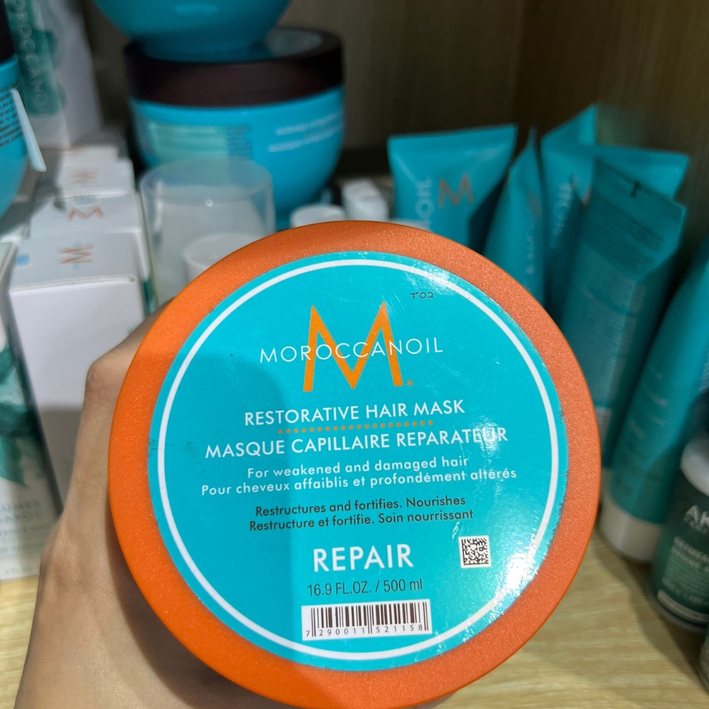 Kem Hấp Ủ Tóc MOROCCANOIL phục hồi tóc hư tổn chính hãng 250ml