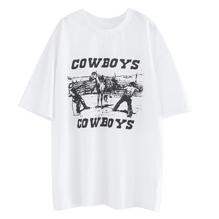[HÀNG CÓ SẴN]Áo thun Âu M Cowboys form rộng unisex  chất vải cao cấp phong cách đường phố streetwear