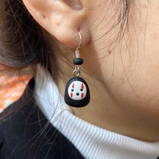 Vô Diện cute - Khuyên tai đất sét polymer handmade