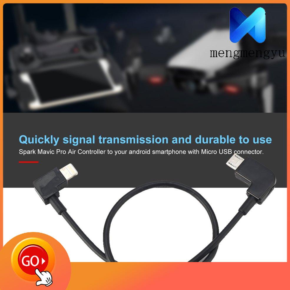 Micro USB to Lighting Data Cable Line For DJI Spark Mavic Controller iPhone