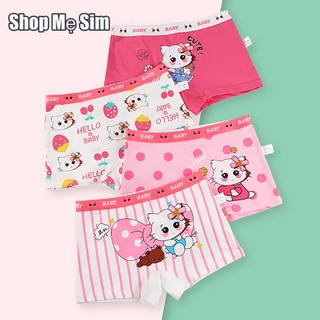 Quần Lót bé gái hello kitty màu hồng dễ thương