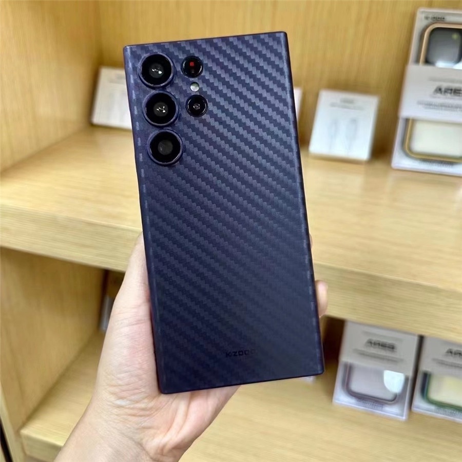 Ốp Lưng Tpu Kết Cấu Sợi Carbon Thiết Kế Siêu Mỏng Cho Samsung Galaxy S23 / S23 Plus / S23