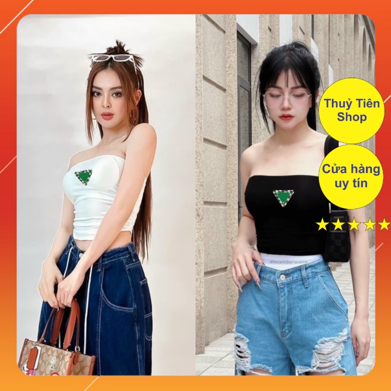 Áo Quây In Mác Tam Giác Dáng Ngắn Chất Cotton Mã 10232